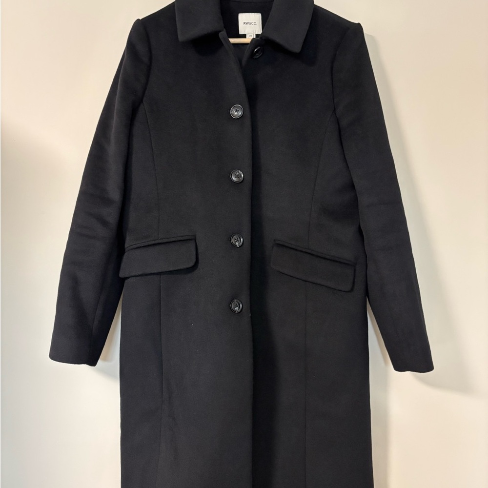 RW&CO. Black Dress Coat